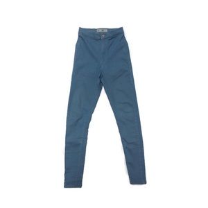 Topshop Moto Joni High Rise Skinnies in Blue